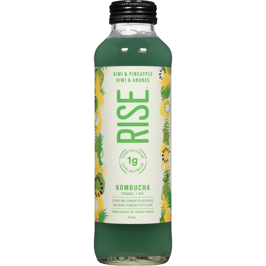 KOMBUCHA BIOLOGIQUE RISE | KIWI & ANANAS | 414 ML